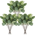 thumbnail image 1 of 20PCS Artificial Eucalyptus Leaves Stems, Greenery Decoration Branches with Flowers for Floral Arrangement Vase Wedding Bouquets Centerpiece, 1 of 7