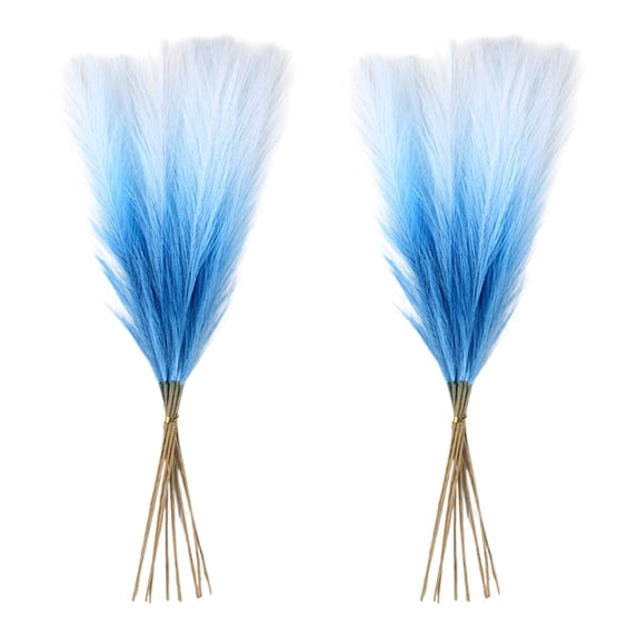 20Pcs Artificial Pampas Grass 55cm Faux Dried Flowers Bouquet for Home Decor Wedding Centerpiece Boho Floral Arrangement Living Room Bedroom Dining Room Entryway Vase Filler Natural Reeds Stems