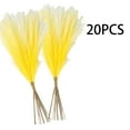 thumbnail image 1 of 20PCS Artificial Pampas Grass Decor – 21.65" Fluffy Bohemian Reed Stems for Wedding, Home, Vase Arrangement (Hypoallergenic, No Shedding), 1 of 5