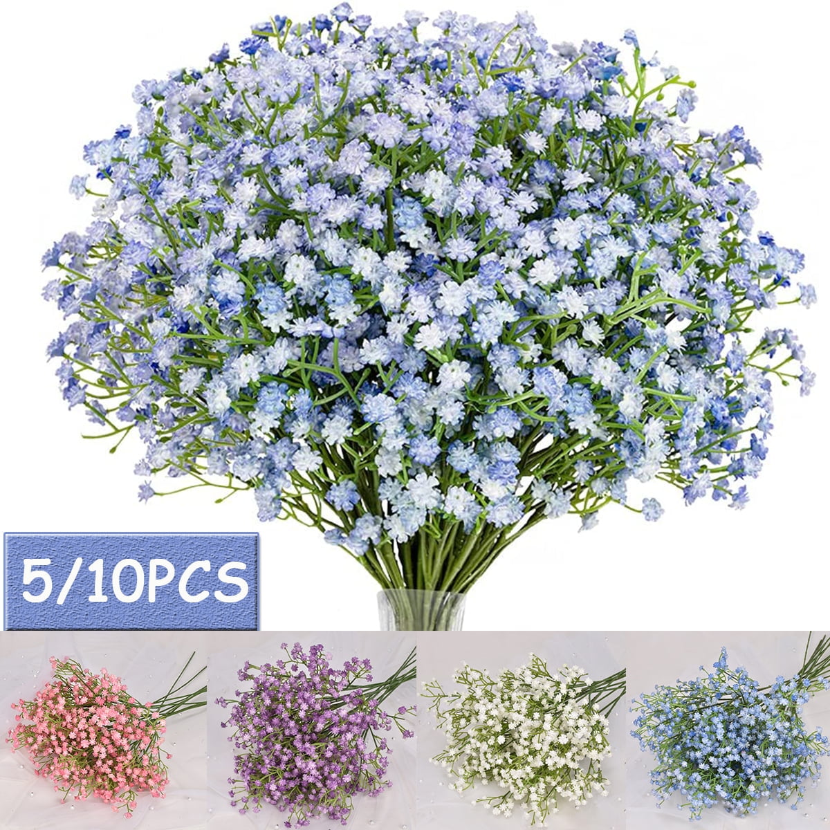 Cherica 20 Pcs Baby's Breath Artificial Flowers