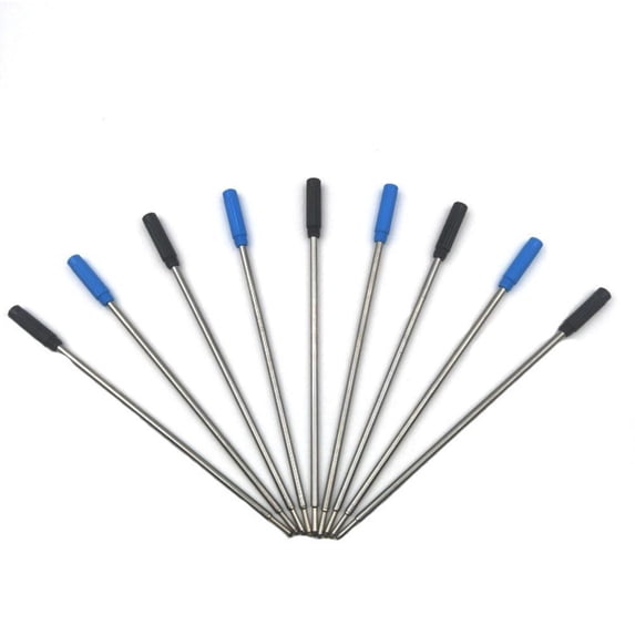 20PCS Black Or Blue Ballpoint Pen Refills Parker Or Cross Compatible Ink Refills
