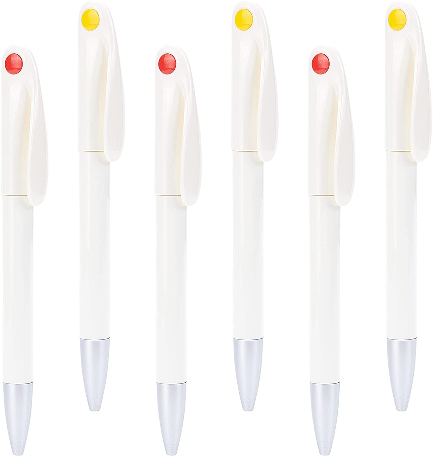 Sublimation Pens Ballpoint Solid White Color Stainless Steel Ball