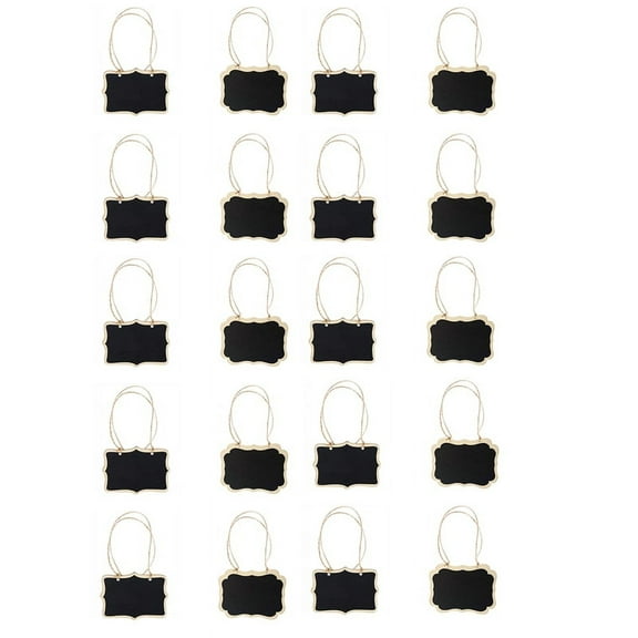 20PCS Blank Wooden Hanging Label-As Shown