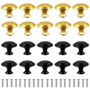 20PCS Cabinet Knobs and Handles Set Stainless Steel Round Drawer Pulls Modern Hardware for Kitchen Dresser Cupboard