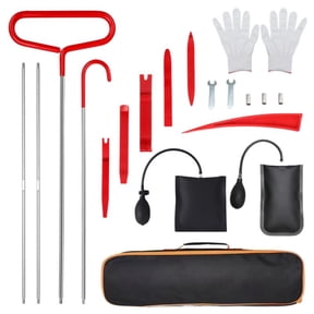 20PCS Car Door Tool Kit Inflatable Air Pump Auto Window Door Open Fixing Gripper Tools Long Reach Kits with Carrying Bag