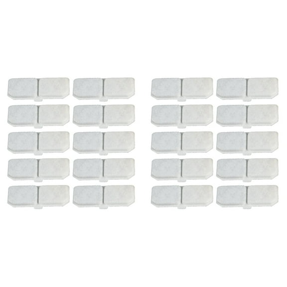 20PCS Cat Water Fountain Filter Pet Water Fountain Replacement Filter Elements Water Dispenser Activated Carbon Filters,20 x Pet Fountain Filter,Black