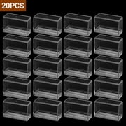 20PCS Clear Acrylic Model Car Display Case,164 Acrylic Display Boxes for Vehicle Model Car Case Dustproof Showcase