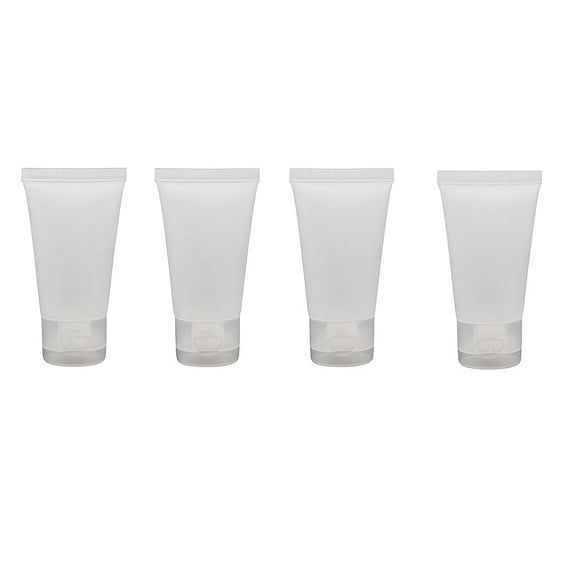 20PCS Clear Empty Refillable Plastic Soft Tubes Squeezable Bottle Packing Cosmetic Sample Container Jars Storage Holder For Facial Cleaner Shampoo Shower Gel Body Lotion Hand Cream 15ml/0.5oz