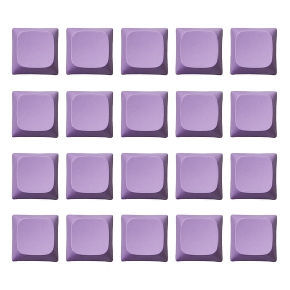 20PCS Color PBT Keycaps For Mechanical Keyboards Blank 1U Customizable Keys Keycaps With Comfort Touch
