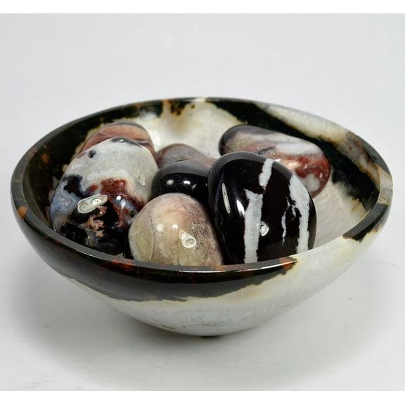 20PCS Colorful Black White Blue Red Agate Cabochon Pebbles Banded Natural Multicolor Polished Crystal Quartz Mineral Stone Cab - India