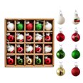 thumbnail image 1 of 20PCS Colorful Painted Christmas Glass Ball Ornaments - Festive Tree Decor Hanging Pendants, Exquisite Gift-Boxed Christmas Tree Decorations for Holiday Home Styling & Thoughtful Xmas Gifts, 1 of 5