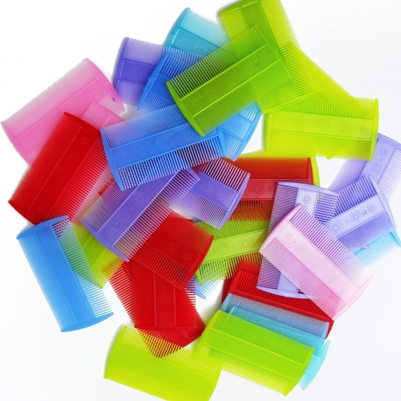 20PCS Comb for Cats, Lice Comb for Dogs, Double Sided Cat Comb for Short Hair of Pets or Humans (Assorted Colors)