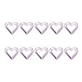 thumbnail image 1 of STRANDCHIC Heart Shaped Paper Clip Purple Metal 20Pcs 1x1x0.04In, 1 of 9