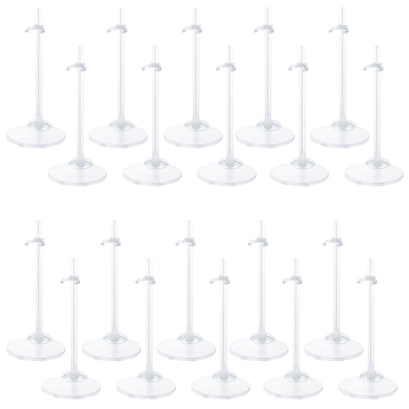 20PCS Doll Stand Display Holder, Doll Holder, Ideal Doll Display Stand Support with Adjustable Waist Clip for 11 to 13 Inch Tall Dolls