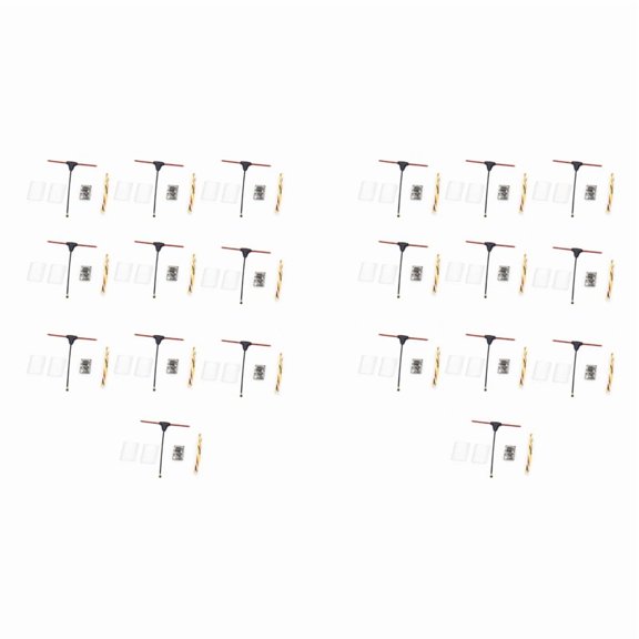 20PCS ELRS Receiver 2.4GHz NANO ExpressLRS Receiver CRSF with T-Type Antenna for RC FPV Traversing Drones Parts,20 x Receiver Module 20 x Antenna 20 x Connection Cable 40 x Casings