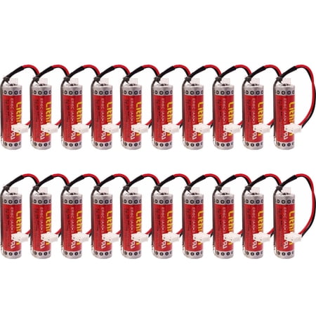 20PCS ER6C 3.6V/F2-40BL/ER6C (AA) 3.6V Battery with Plug