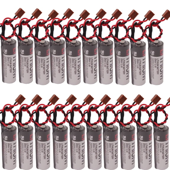 20PCS ER6VCT ER6V/3.6V with Small Short Plug Lithium Battery, Suitable for Robot OTC Robot Battery TA,TM,TL,FG Series ER6BWK67PT
