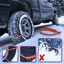 20PCS Emergency Anti Skid Car Tire Chains Non-Slip Snow Chains Cable Tie Mud Survival Security Multi Function Snow Universal Cable Belts Traction Tyres for Truck SUV Winter Driving