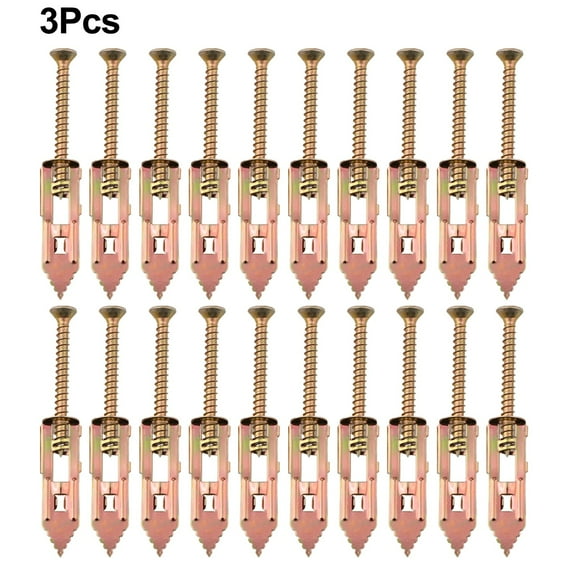 20PCS Expansion Screw Self Drilling Drywall Screws Gypsum Board Wall Anchor