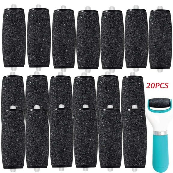 20PCS Extra Coarse Replacement Roller Refill Heads Compatible with Amope Pedi Refills Electronic Foot File