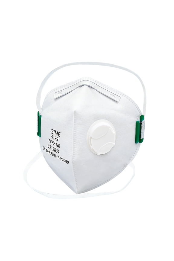 20PCS FFP2 CE Approved Face Mask, Headwear Band, with Air Valve, White