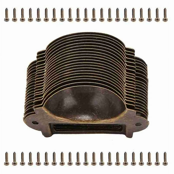 20PCS File Name Card File Cabinet Handles Label Holder Antique Drawer Label Pull Cabinet Frame Handle File Name