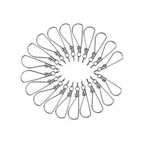 20PCS Fishing Stringer Clip, Fish Stainless Steel Snaps, Fish Lock Holder for Hiking Outdoor Fishing Tool