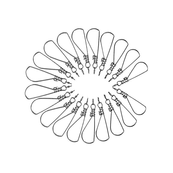 20PCS Fishing Stringer Clip, Fish Stainless Steel Snaps, Fish Lock Holder for Hiking Outdoor Fishing Tool