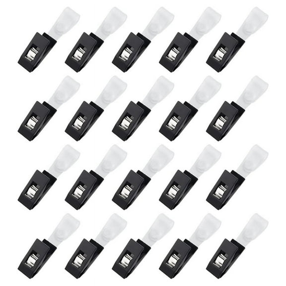 20PCS Garden Flag Clips,Garden Stoppers Small Anti-Wind Clip,Lawn Yard Pole Clips Poles Stand