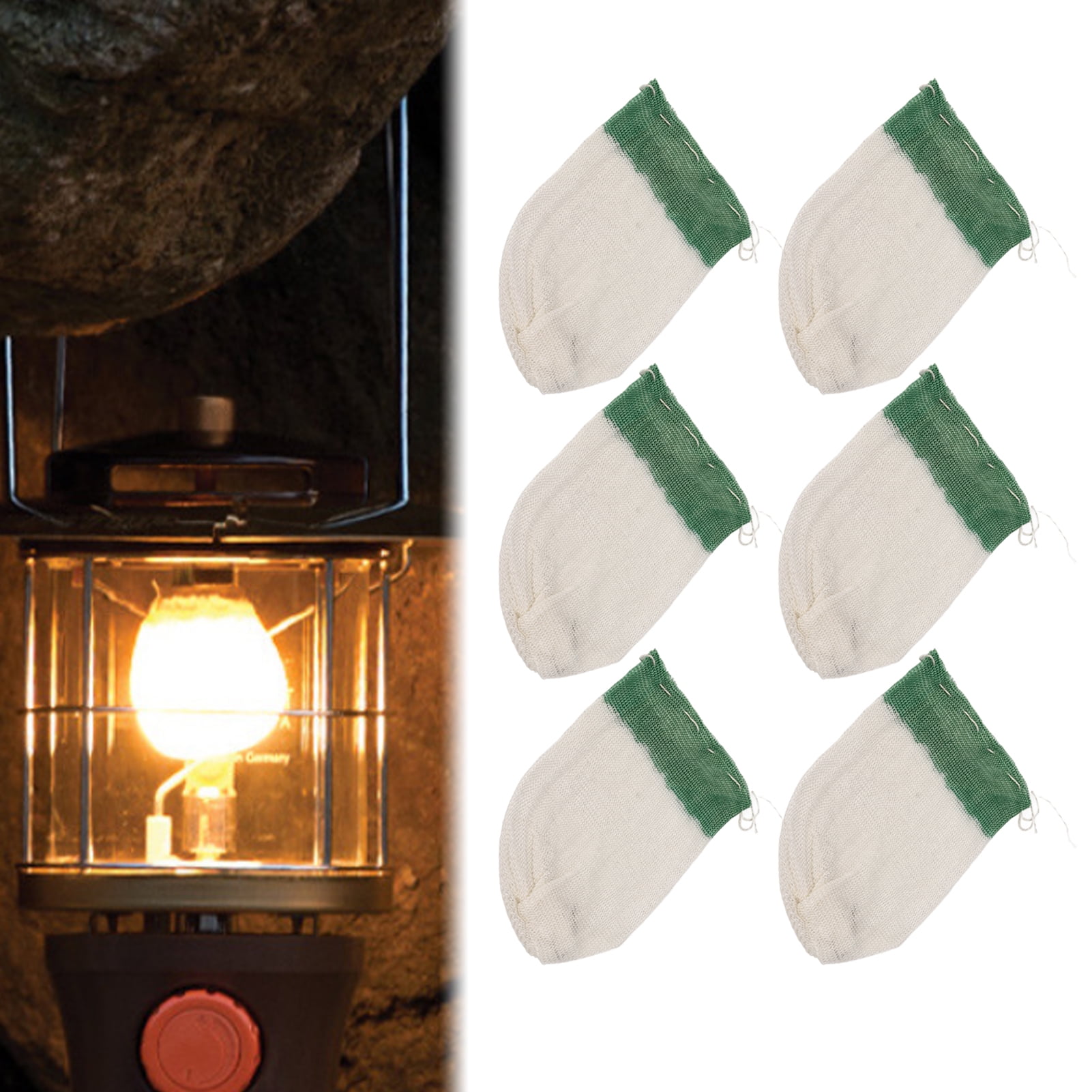 20PCS Gas Lamp Mantle, Rayon U Shape Universal Propane Lantern Mantle