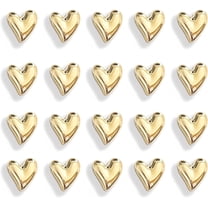 20PCS Gold Refrigerator Magnets Love Heart Magnets for Fridge Cute Decorative Magnetic Stickers 0.79in Small Home Kitchen Magnet Set Lovely Color Decoration for Office Whiteboard