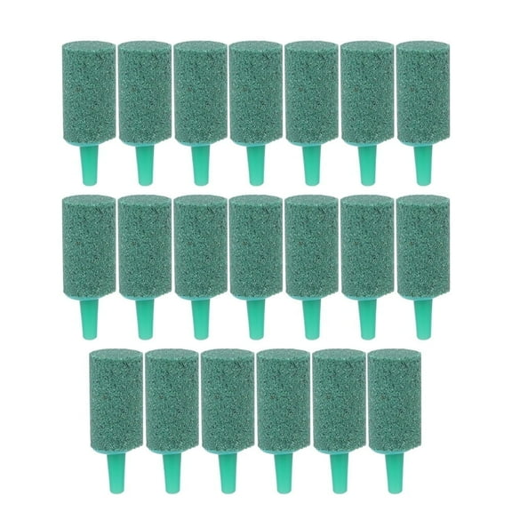 20PCS Green Bubble Stone, Air Stone Diffuser Aquarium Fish Tank Aquarium Oxygen Pump Aeration Air Stone for Aquarium