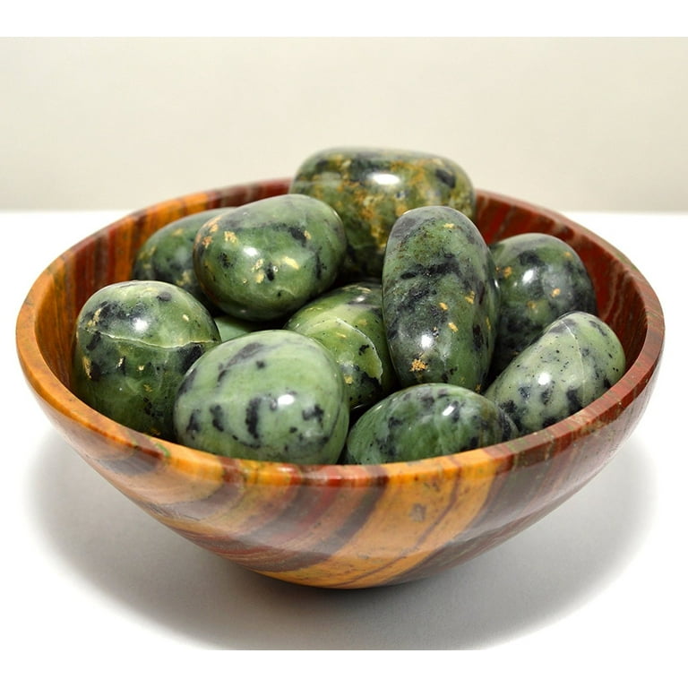 Minerals Green Crystal With Black Lines Dark Green Crystal With