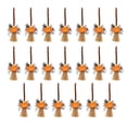 thumbnail image 1 of 20PCS Halloween Mini Witch Brooms, Pumpkin Bat Skull Natural Straw Witch Broomstick Decorations, All Saints' Day Theme Miniature Brooms Ornaments for Halloween Party Decor Doll Accessories DIY Crafts, 1 of 6