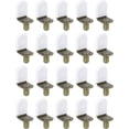 thumbnail image 1 of 20PCS Hardware Pins, Cabinet Shelf Clips, L Brackets for Wood, Cabinet Shelf Pegs for Shelves,Heavy Duty L-Shaped Metal Support Pegs Bracket-Style Clips for Bookshelf Kitchen Cabinet Shelves Holders, 1 of 7