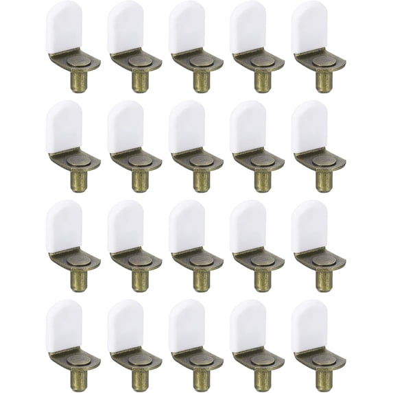 20PCS Hardware Pins, Cabinet Shelf Clips, L Brackets for Wood, Cabinet Shelf Pegs for Shelves,Heavy Duty L-Shaped Metal Support Pegs Bracket-Style Clips for Bookshelf Kitchen Cabinet Shelves Holders