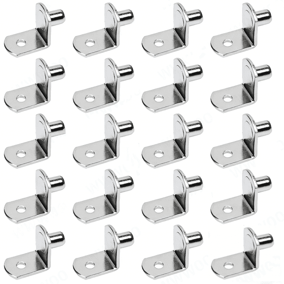 20PCS Hardware Pins, Cabinet Shelf Clips, L Brackets For Wood, Cabinet Shelf Pegs For Shelves,Heavy Duty L-Shaped Metal Support Pegs Bracket-Style Clips For Bookshelf Kitchen Cabinet Shelves Holders