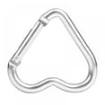 thumbnail image 1 of 20PCS Heart Shape Keychain Clips Mini Small Carabiner -Aluminum Durable Quick Release Auto Locking D-shape Spring Loaded Clip for for Home Rv Camping Fishing Hiking Traveling and Sports, 1 of 5