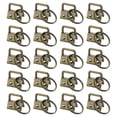 thumbnail image 1 of 20PCS Key Fob Hardware with Keychain Rings for Bag Webbing,Bronze, 1 of 5