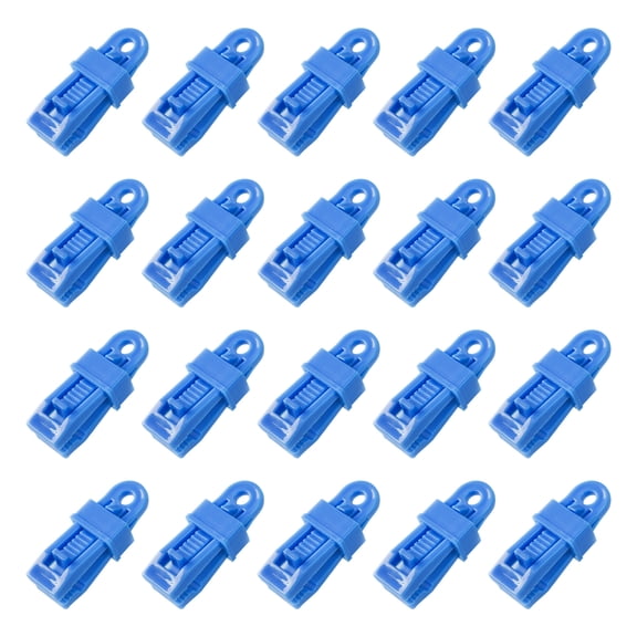 20PCS Large Anti Wind Tent Anchors Shelter Clip Canopy Clip PP Texture for Camping Hammocks and Outdoor Equipment