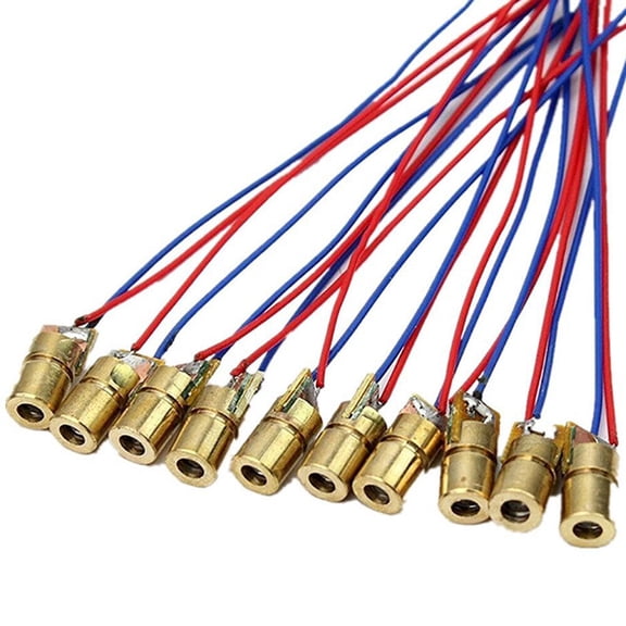 20PCS/Lot 650nm 6mm 5V 5mW Red Laser Dot Diode Module~