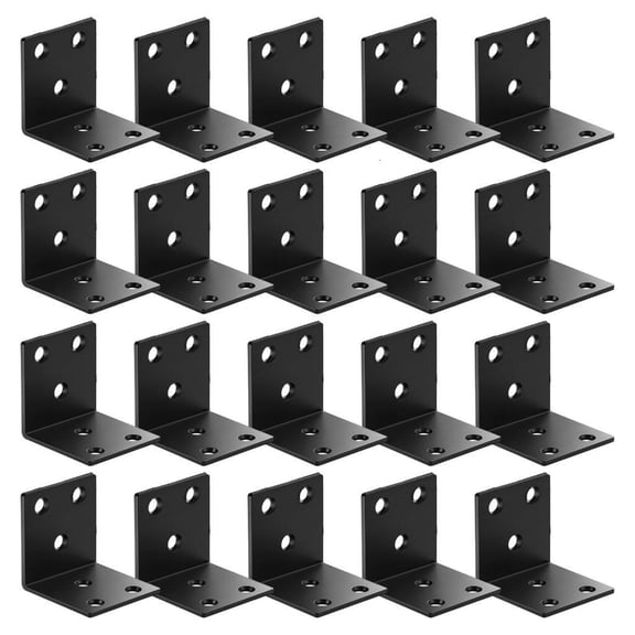 20PCS/Lot Strong Rustproof Angled Connectors Fasteners Home Office Fixing
