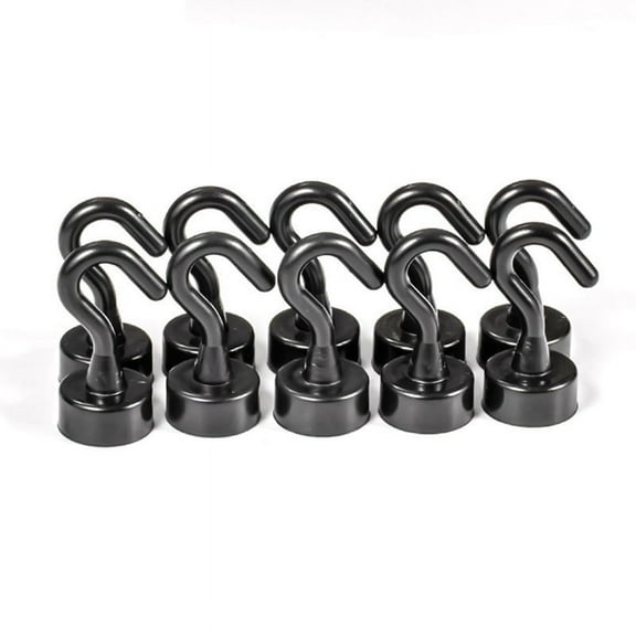 20PCS Magnetic Hooks Punch-Free Wall Magnet Hook for Keys Coat Hanging Hanger Kitchen Fridge Bathroom Office Organizer