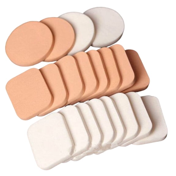 20PCS Make up Sponge Pads for Dry and Wet Use with Pink Color for Studio and Daily Make up Application