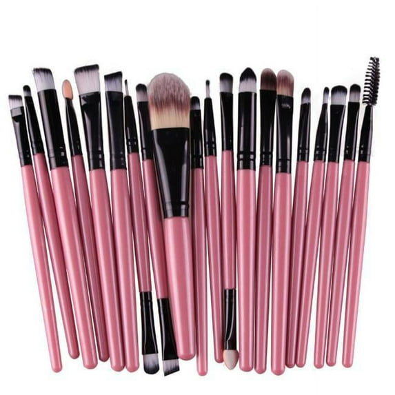 20PCS Makeup Brush Set - Wool Makeup Brush Kit, Foundation Eyebrow Eyeshadow Lip Blush Cosmetic Brushes, Makeup Brush Set for Women