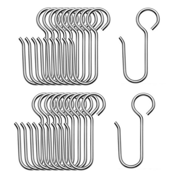 20 Pcs Metal Curtain Hooks - Replacement Pinch Pleat Drapery Hooks with 4 Claws for Hanging Curtains to Rings