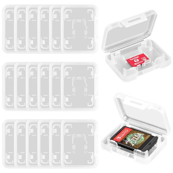 20PCS Mini Case Protective Clear Box for Nintendo Switch Portable