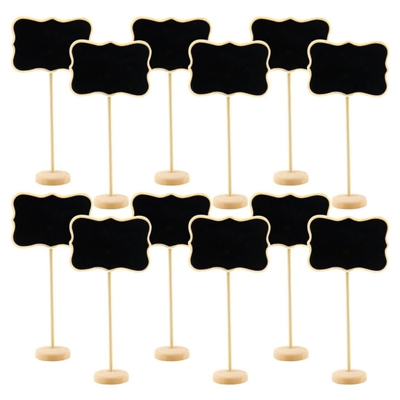 20PCS Mini Chalkboard Signs, Good for Party Buffets, Message Board Signs, Weddings, and Birthday Parties, Wood
