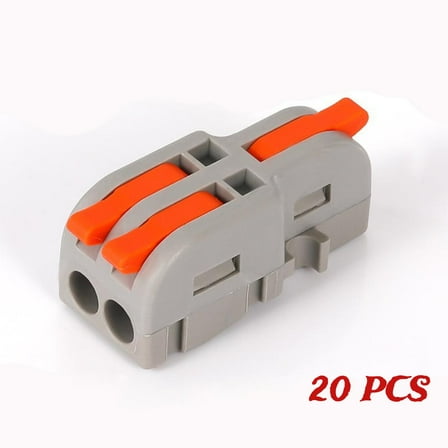 20PCS Mini Electrical Wire Connectors--4/6/8/9/10 Way Butt Terminal (1 in 2 out)
