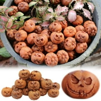 20PCS Mini Ghost Pumpkin Decor - Resin Halloween Grimace Pumpkin Beads for DIY Crafts, Table Scatter & Spooky Party Decorations
